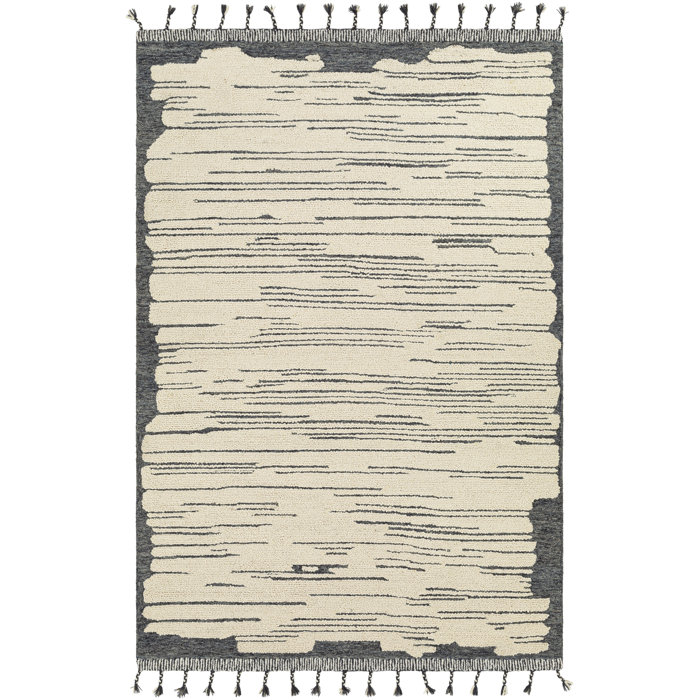 Lumia Handmade Wool Charcoal Rug Joss & Main